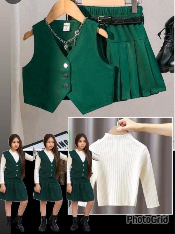 Habits pour filles veston,pull, jupe – Image 3