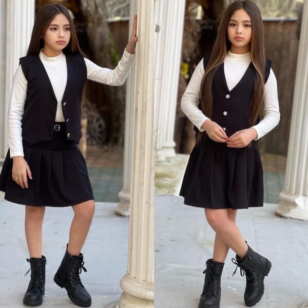 Habits pour filles veston,pull, jupe – Image 2