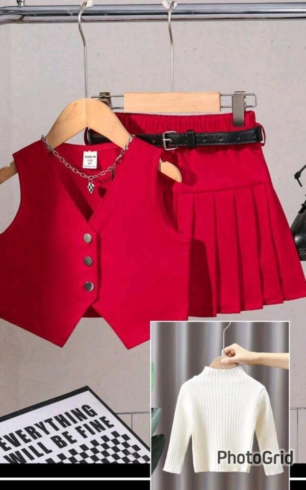 Habits pour filles veston,pull, jupe – Image 4