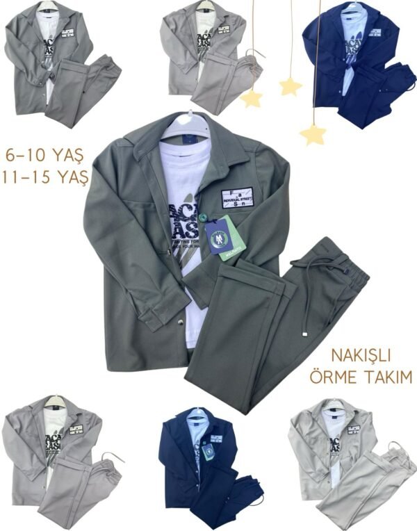 Complet de Tricot avec Chemise – Image 2